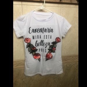 White Floral T-Shirt